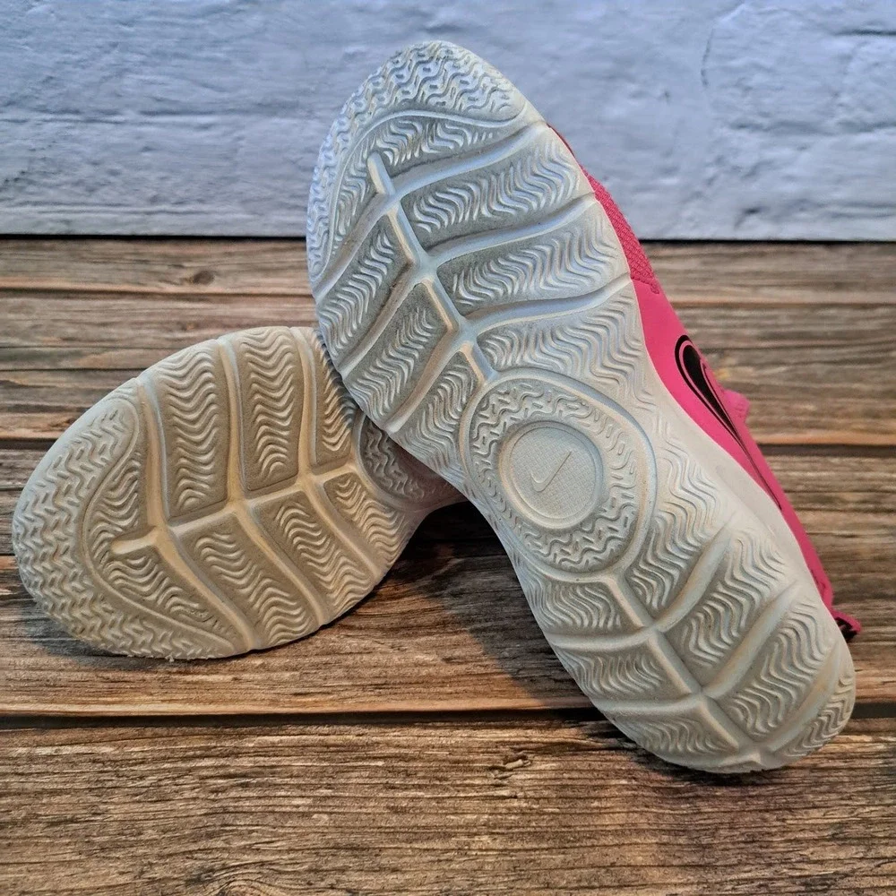 Nike Flex Runner 3 Kids Pink Black Slip On Running Shoes FN1294-602 Size 4Y